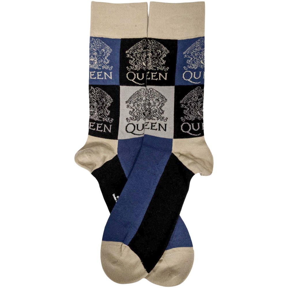 Queen - Crest Blocks Socks - EU 40-45 - Multicolours
